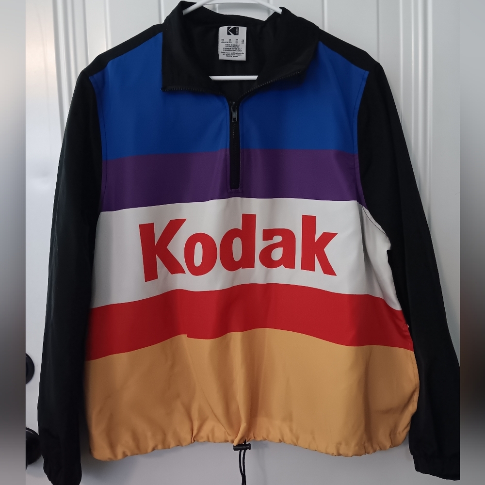 Kodak Multicolor Striped Windbreaker